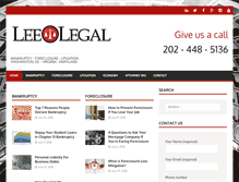 Tablet Screenshot of lee-legal.com